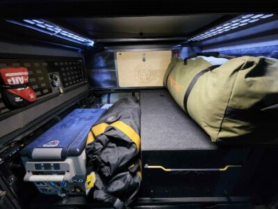 Interior Yucca-Pac Truck Camper Canopy Adventure Camper System